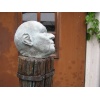BlauKopf 1, Eiche/ Beton, 160 x 50 x 50 cm